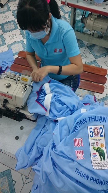 Xưởng may áo thun đồng phục học sinh trên toàn quốc